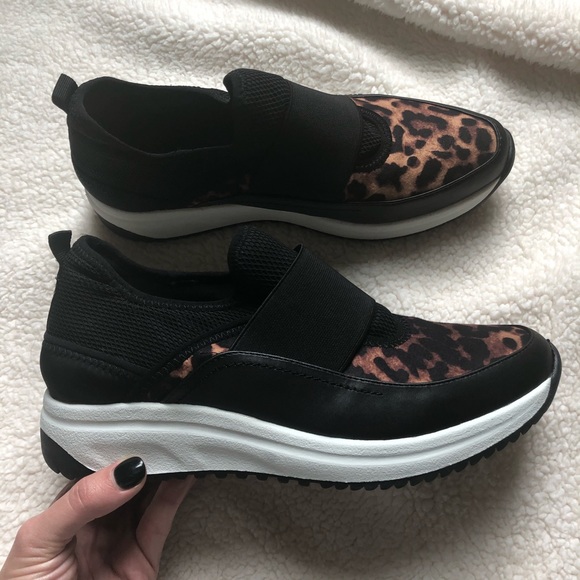 ak sport leopard slip on sneakers
